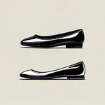 black ballet flats image